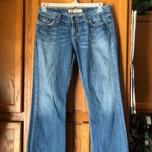 🎄BKE Denim Madison Stretch Jeans Size 30 Bootcut Low Rise Distressed